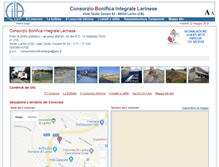 Tablet Screenshot of consorziobonificalarinese.it